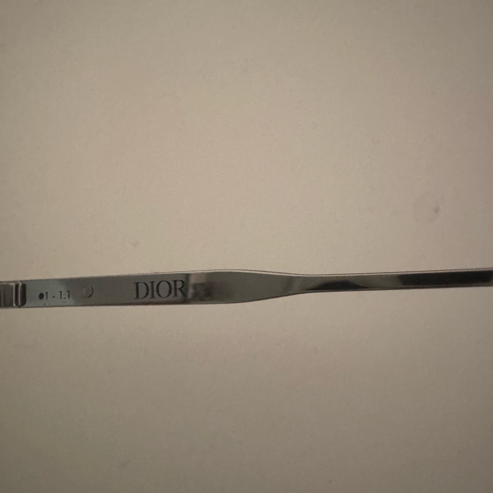 Dior Monogram Blue Lens Aviator Sunglasses with Case - Picture 5 of 10